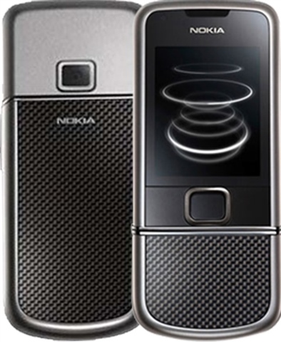 Nokia 8800 Carbon Arte 4gb (2008 年 11 月) Nokia 8800 Carbon Arte Black 8800e 3G UMTS 2100 3MP Bluetooth 4GB